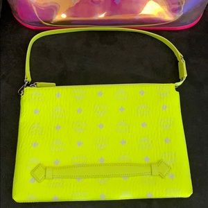 Brand new Mcm neon pouch